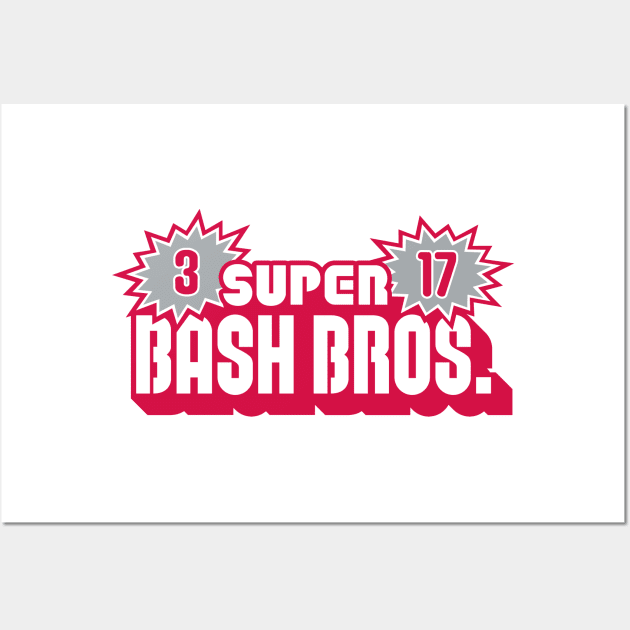 PHI Super Bash Bros - White Wall Art by KFig21